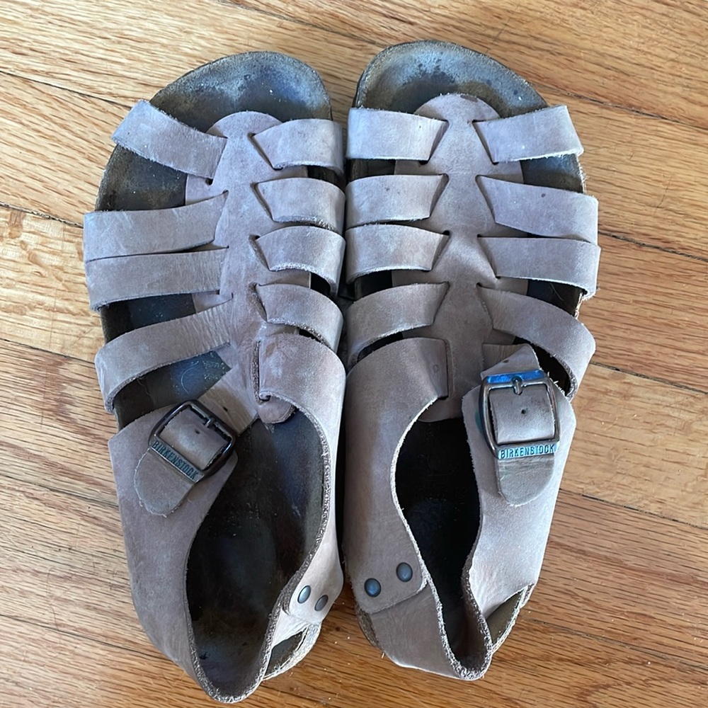 Birkenstock Papillio Phoenix Rocky Brown Fisherman Sandals W7, M5, EU38
